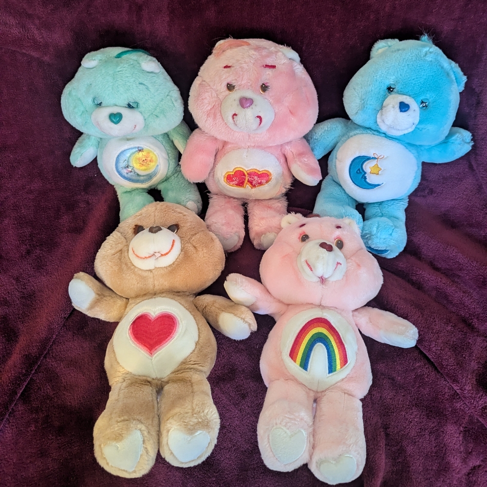 Vintage Care Bears: Set Of 5